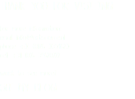 Thank you for visiting! For more information: email info@artsource.nl phone +31 (0)26 3554623 cell +31 (0)6 39620222 want to see more? see my blog!